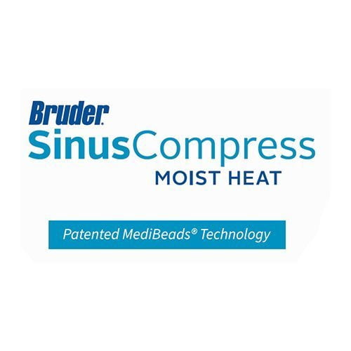 Bruder Sinus and Eye Compress l Microwave Activated | Moist Heat Eye Mask l Reusable and Washable l Soothing Relief for Dry Eyes, Eye Irritations, Sinus Pressure, Tensions, Allergies, and Headaches