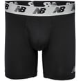 thumbnail image 2 of Calzoncillos tipo bóxer New Balance para hombre, 6 unidades, color negro, Team Royal/Concrete, 2 of 5