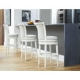 thumbnail image 3 of Modern Farmhouse White Swivel Bar Stool, 3 of 5