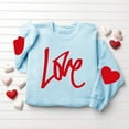thumbnail image 3 of WRFWUL Valentines Sweatshirts for Women 2026 Heart Sweater Crewneck Long Sleeve Shirts Valentine Outfits Love Theme Graphic Cute Pullover Tops, 3 of 4