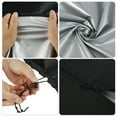 thumbnail image 3 of Outdoor Patio Heater Cover, 210D Oxford Fabric, Tear Resistant, Windproof Drawstring, Compact Storage, Black Fanshaped, Windproof Standing Heater Cover, 3 of 7