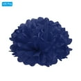 thumbnail image 3 of Uxcell 4" Pom Poms de Papel Flores Bola de Papel para Decoración de Fondo de Fiesta Azul Marino 20 Contar, 3 of 7