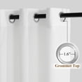 thumbnail image 5 of StangH Non-See-Through White Privacy Sheer Curtains - Elegant Home Decoration Light Filtering With Grommet Design for Bedroom/Living Room/Nursery/Ofiice, W52 x L84, 2 Panels Set, 5 of 8