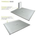 thumbnail image 4 of Transolid FZS6336-39 63-in L x 35.5-in W Zero Threshold End Drain Shower Base, Grey, 4 of 10