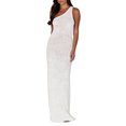 thumbnail image 1 of Diconna Robe Midi d'Été des Femmes une Épaule Sans Manches en Tricot Couleur Unie Robe Cocktail Robe de Soirée, 1 of 6