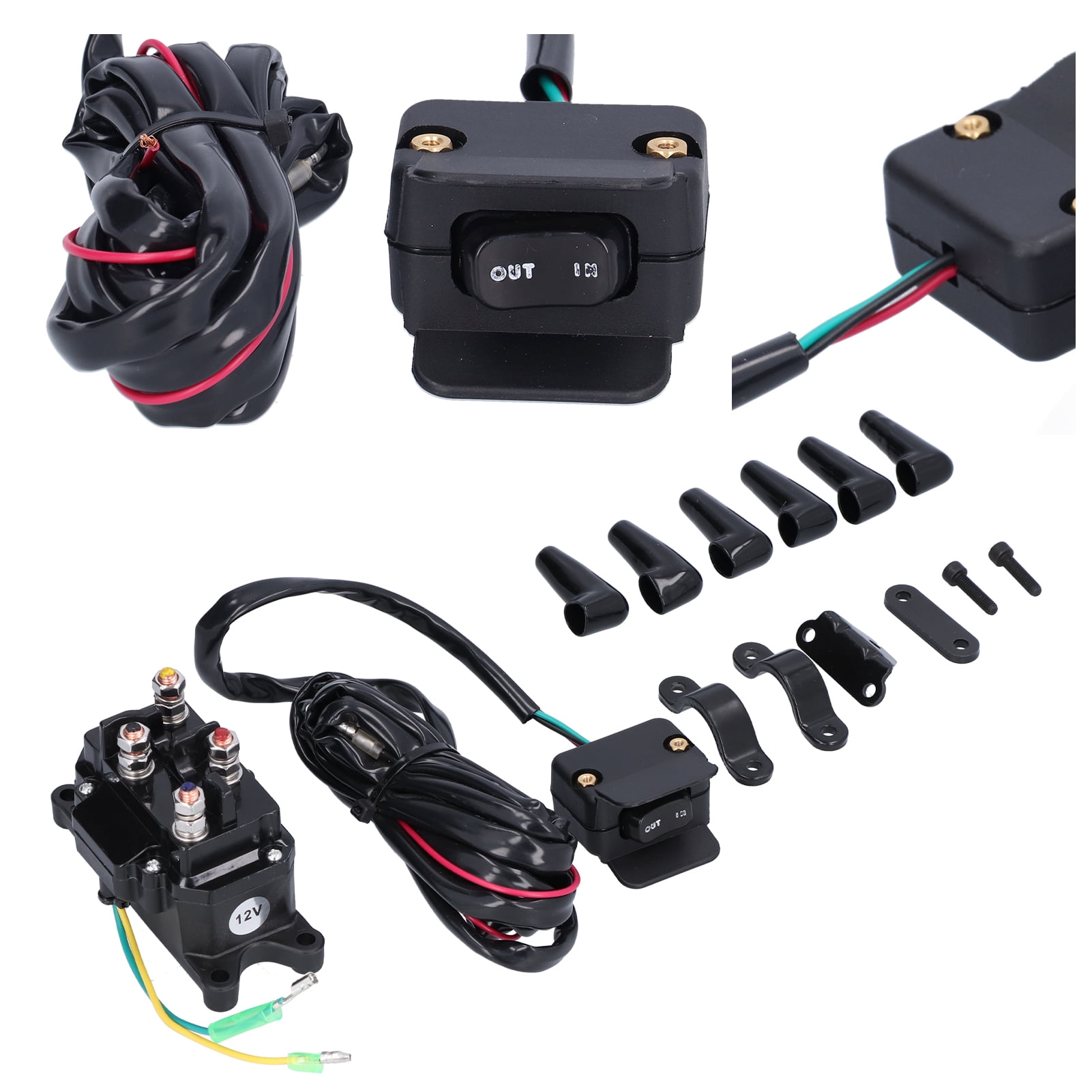 Henmomu Winch Solenoid Relay Contactor,Winch Solenoid Relay Switch,12V
