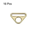 thumbnail image 3 of Uxcell 0.79" Adjuster Triangle with Bar Swivel Clip D Dee Ring Buckle, 16Pack Bronze, 3 of 5