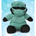 thumbnail image 6 of DolliBu Black Bear Doctor Plush Toy - Super Soft Bear Doctor Stuffed Animal Dress Up with Cute Scrub Uniform and Cap Outfit - Fluffy Toy Plush Gift for Doctor, Nurse, Surgeon, Dentist - 9 Inch, 6 of 7