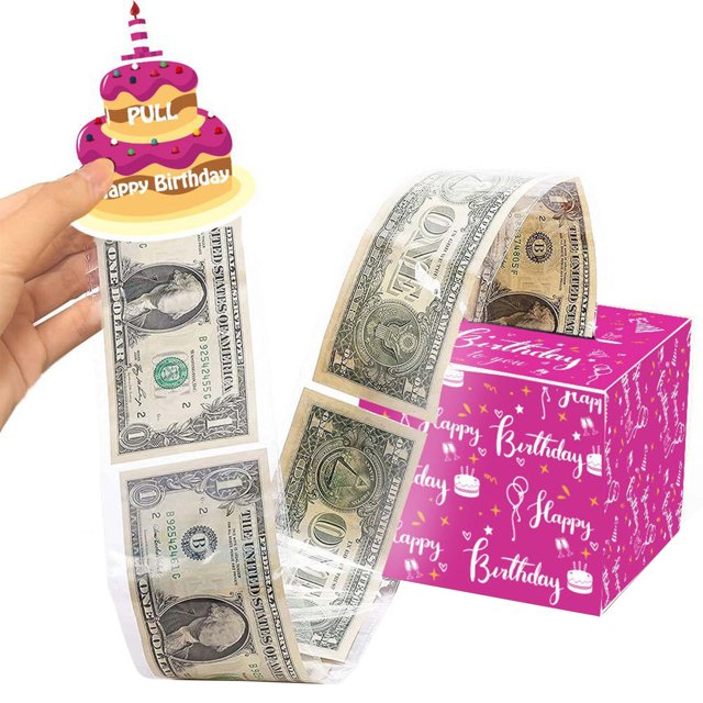 CSChome Cash Raffle Gift Box Christmas Money Gift Box: DIY Assembly Cash Holder with Vibrant Color for Creative Holiday Gifting