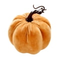 thumbnail image 2 of Khaki Velvet Pumpkin 5 Inch, Small Artificial Fall Decor, Soft Reusable Fake Pumpkin for Halloween Thanksgiving Home Table Centerpiece DIY Wreath Ornament, 2 of 7
