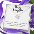 thumbnail image 3 of To My Bonus Daughter Gift Necklace, Step Daughter Gift Necklace, Gift From Step Mom, Dad, Birthday Gift Necklace, 3 of 12