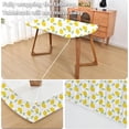 thumbnail image 2 of Oval Summer Yellow Lemon Fitted Tablecloth with Elastic 48x68 inch for Oval Tables Washable Stretchy Spandex Fabric Table Cover Cloth Not Vinyl Table Protector, 2 of 4