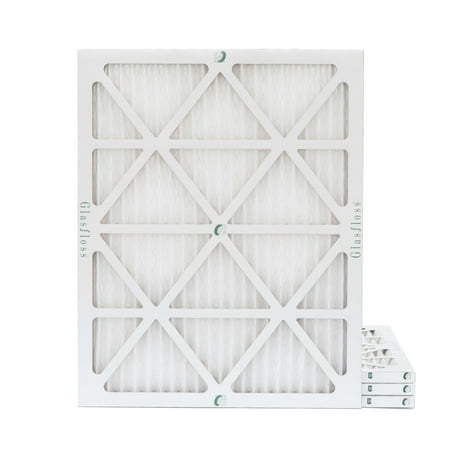 

16x20x1 MERV 13 Pleated AC Furnace Air Filters by Glasfloss Industries. 6 Pack
