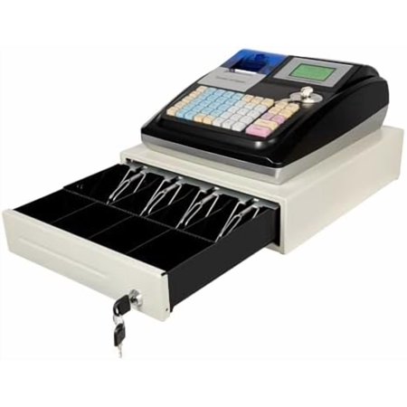 Electronic Cash Register POS System Cash Register for Small Businesses, HD Screen Display Cash Register with Scanner, Caja Registradora Para Negocio with 48 Keys$$Office