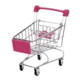 thumbnail image 1 of Mini carrito de compras de juguete, divertido y práctico para niños y niñas de 3 años en adelante. Rojo rosa, 1 of 9