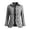 Black, variant on Ruffled Trim Jackets for Women Long Sleeve Laple Double Button Plaid Jacket Casual Fall Outerwear Jacket Tops S-3XL