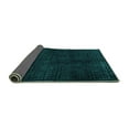 thumbnail image 2 of Ahgly Company Indoor Square Abstract Turquoise Blue Modern Area Rugs, 8' Square, 2 of 4
