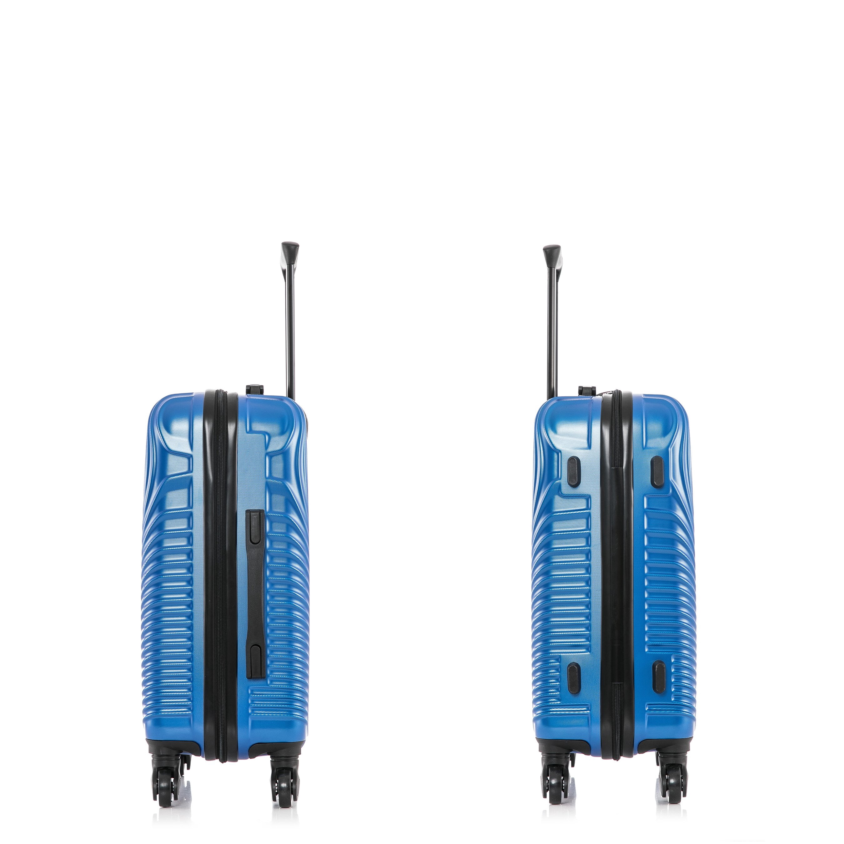 DUKAP Inception 20" Hardside Lightweight Luggage with Spinner Wheels, Handle and Trolley, Blue