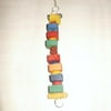 YML Small Square Wooden Bar Bird Toy 10 in.