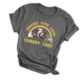 thumbnail image 1 of Womens Fashion Racoon Vintage Shirt Graphic Tee Short Sleeve Funny T-Shirts, 1 of 9