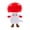 Red, variant on YIFAEUX Mushroom Plush Toy Cartoon Stuffed Animal Soft Huggable Pillow Adorable Smiling Cushion for Kids & Collectors