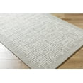 thumbnail image 3 of Hauteloom Uhuti Wool Living Room, Bedroom Area Rug - Traditional, Transitional - Light Silver, Sterling Gray, Silver Gray - 2' x 3', 3 of 7