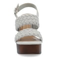 thumbnail image 6 of Journee Womens Ayvee Buckle Platform Wedge Sandals, 6 of 9