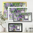 thumbnail image 4 of Designart 'Purple Wisteria Blossom' Traditional Framed Art Print, 4 of 4