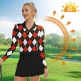 thumbnail image 4 of Womens Long Sleeve Golf Shirts UPF 50+ Polo Shirts V Neck Collared Workout Tops Quick Dry Moisture Wicking Athletic Tennis Shirt, 4 of 6