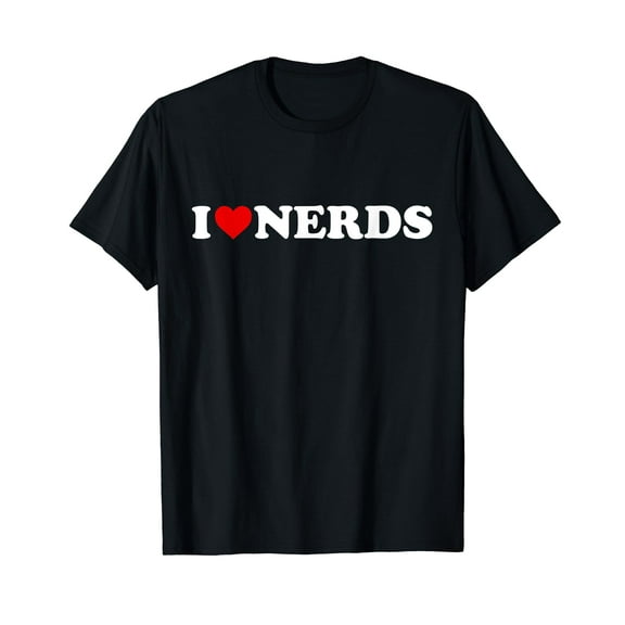 I Love Nerds - Heart T-Shirt