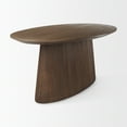 thumbnail image 5 of Lance 94"L x 50"W x30"H Medium Brown Solid Wood Oval Dining Table, 5 of 6