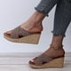 thumbnail image 4 of Calzado informal para mujer, zapatos de playa con plataforma de tacón inclinado de fondo grueso, sandalias Wmkox8yii  sa625, 4 of 8
