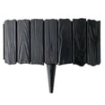 thumbnail image 2 of 12 Panel Decorative Garden Fence, Black Landscape Border Edging for Flower Beds Lawns, Plastic Yard Fencing with Interlocking Design, Outdoor Plant Protection Barrier, Easy Install Garden Border, 2 of 6