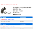 thumbnail image 2 of Cooling Hose - Compatible with 2007 - 2008 BMW 335xi, 2 of 2