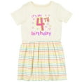 thumbnail image 3 of Inktastic It's My Fourth Birthday Girls Toddler Dress, 3 of 5