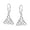 Celtic Knot Drop, variant on LeCalla 925 Sterling Silver Double Twisted 14K Rose Gold-Plated Drop Dangle Earrings Linear Marquise Loops for Women and Teen 55MM