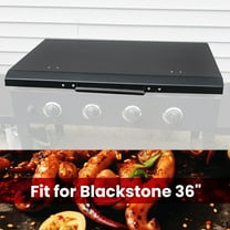 Kojem 36" Griddle Cover with Handle for Outdoor BBQ Barbecue, Waterproof Powder Coated Aluminum, for Blackstone Members Camp Chef Grill