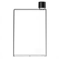 thumbnail image 1 of Botella de agua plana, delgada, reutilizable, transparente, 420 ml, cabe en una esquina aleatoria del bolsillo. Taza portátil transparente para la escuela, deportes y viajes, 1 of 5