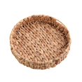 thumbnail image 1 of Home Woven Storage Tray Living Room Office Hotel Simple Design Multifunctional Fruit Vegetable Remotes Organizer 28x6cm, 1 of 10
