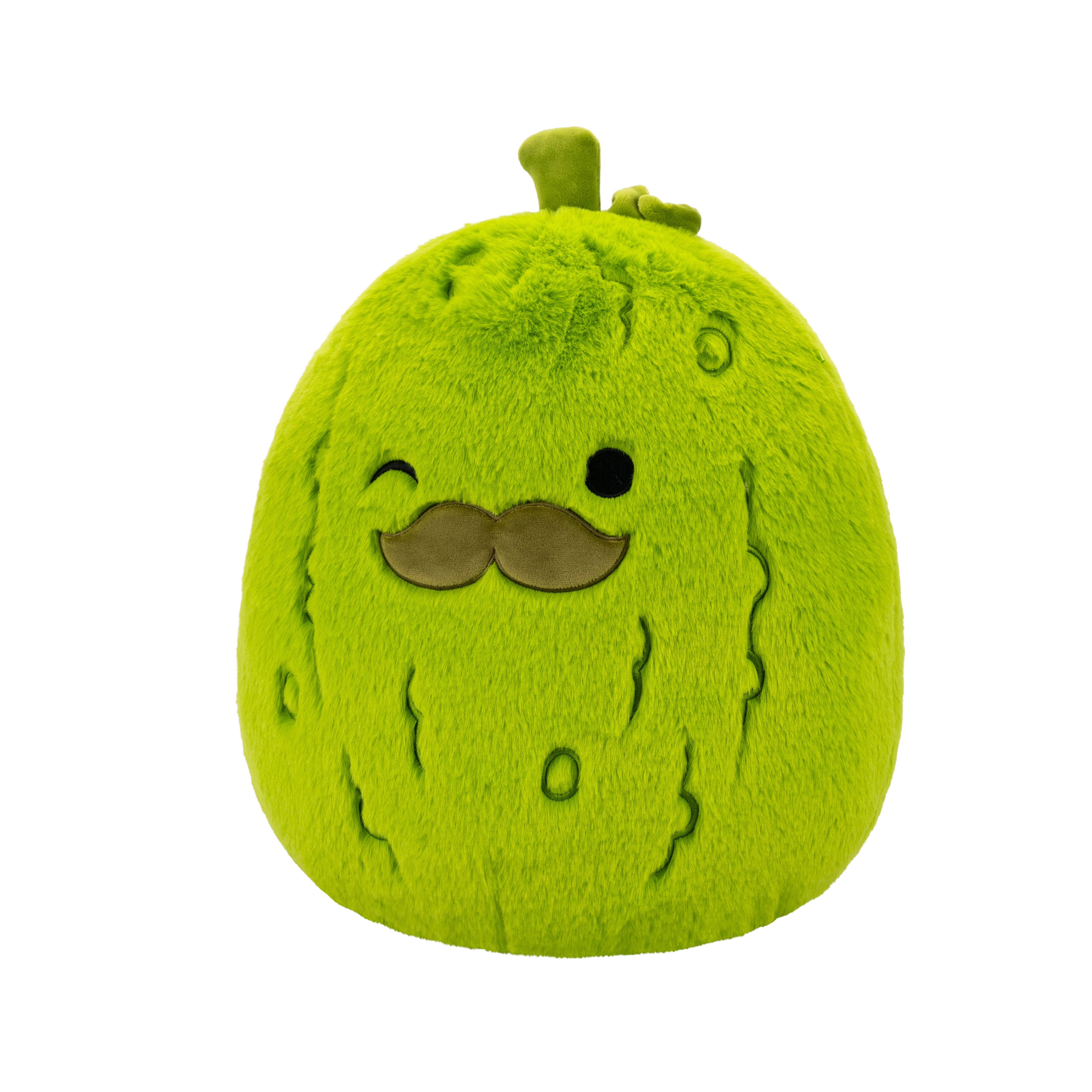 Squishmallows FuzzAMallow Official 12 inch Charles the Pickle with Mustache - Child's Ultra Soft Plush Toy