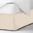 thumbnail image 3 of 600 Thread Count Egyptian Cotton Split Corner Bed Skirt – 14-Inch Drop, Tailored Fit 1-PC Bed Skirt, Emperor, Ivory, 3 of 5
