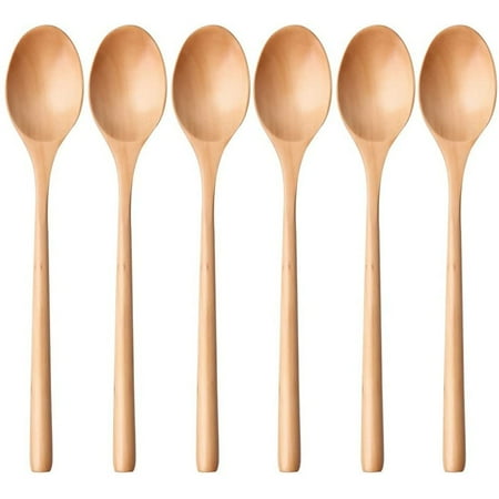 

Wooden Spoons Wood Soup Spoons Long Handle Wooden Teaspoon