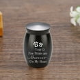 thumbnail image 3 of Huanledash Metal Pet Urn Your Paw Prints Are Forever on My Heart Thread Lid Small Dog Cat Hair Bone Ash Container Memorial Keepsake Cremation Box, 3 of 8