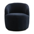 thumbnail image 2 of Tookss 360 Degree Swivel Barrel Chair Accent Armchair,Teddy Fabric Upholstered Club Chair,Single Sofa Chair Leisure Chair,for Living Room, Bedroom, Office, 2 of 9
