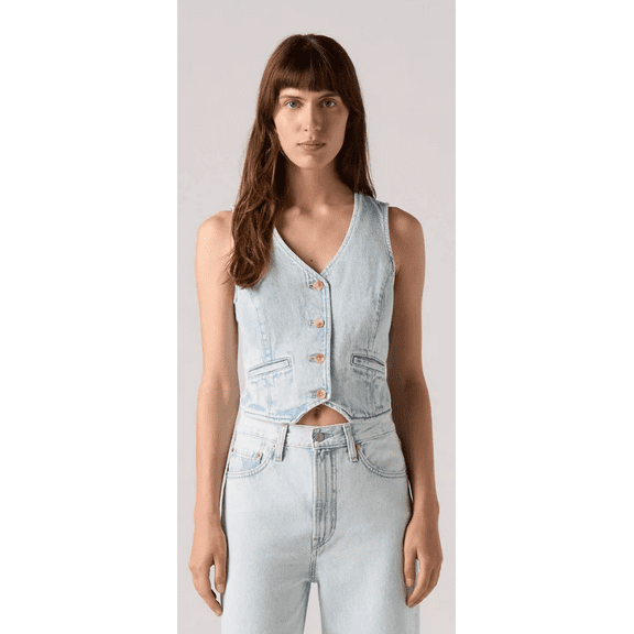 Levi's CAUSE & EFFECT Women's Amore Denim Vest, US Large