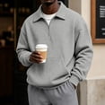 thumbnail image 2 of GrmtClth Mens Sweatshirts Quarter Zip Pullover Long Sleeve Golf Shirt 1/4 Half Zip Running Workout Pullover Tops Sweatshirt XL, 2 of 7