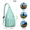 thumbnail image 3 of Dots Design Sling Backpack - Modern Colorful Polka Pattern Shoulder Bag, Durable Pack for Cycling & Shopping, 3 of 4