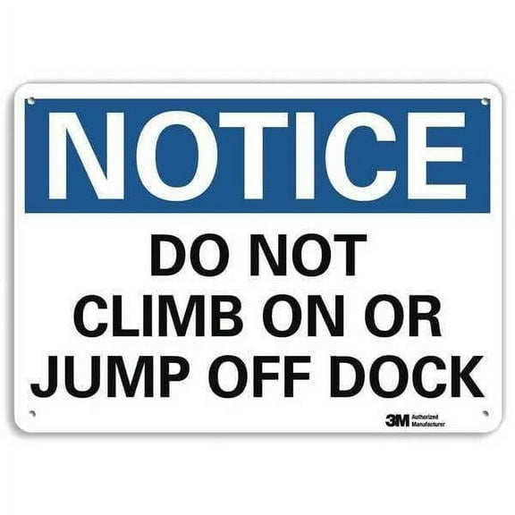 Lyle Notice Sign,7 in x 10 in,Aluminum U5-1127-RA_10X7