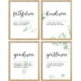 thumbnail image 2 of PixonSign Framed Wall Art Spiritual Inspirational Virtue Quotes Posters, Set of 4 Faithfulness, Kindness, Goodness, Gentleness Botanical Illustrations, Canvas Prints for Home Decor - 8"x10" Natural, 2 of 5