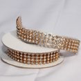 thumbnail image 2 of The Ribbon People Crystal Diamonds Craft Ribbons Gold and Clear Setting 0.75" x 40", 2 of 2